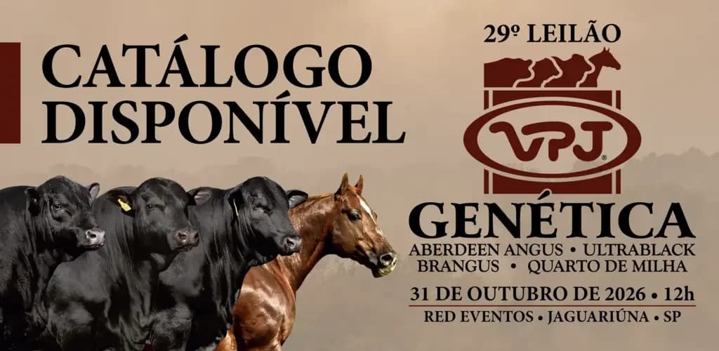 Banner do 29º Leilão VPJ Genética