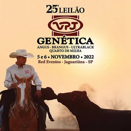 Cartaz do 25º Leilão VPJ Genética