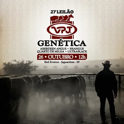 Cartaz do 27° Leilão VPJ Genética
