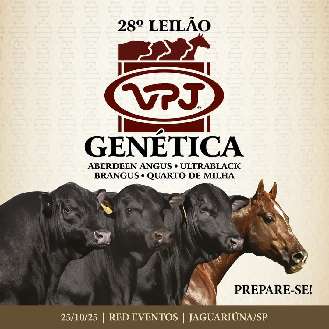 Cartaz do 28º Leilão VPJ Genética
